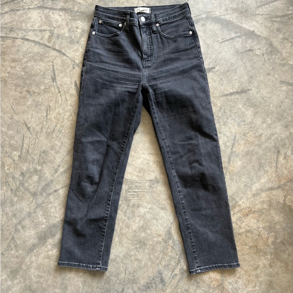 Madewell Black Classic Straight Jeans